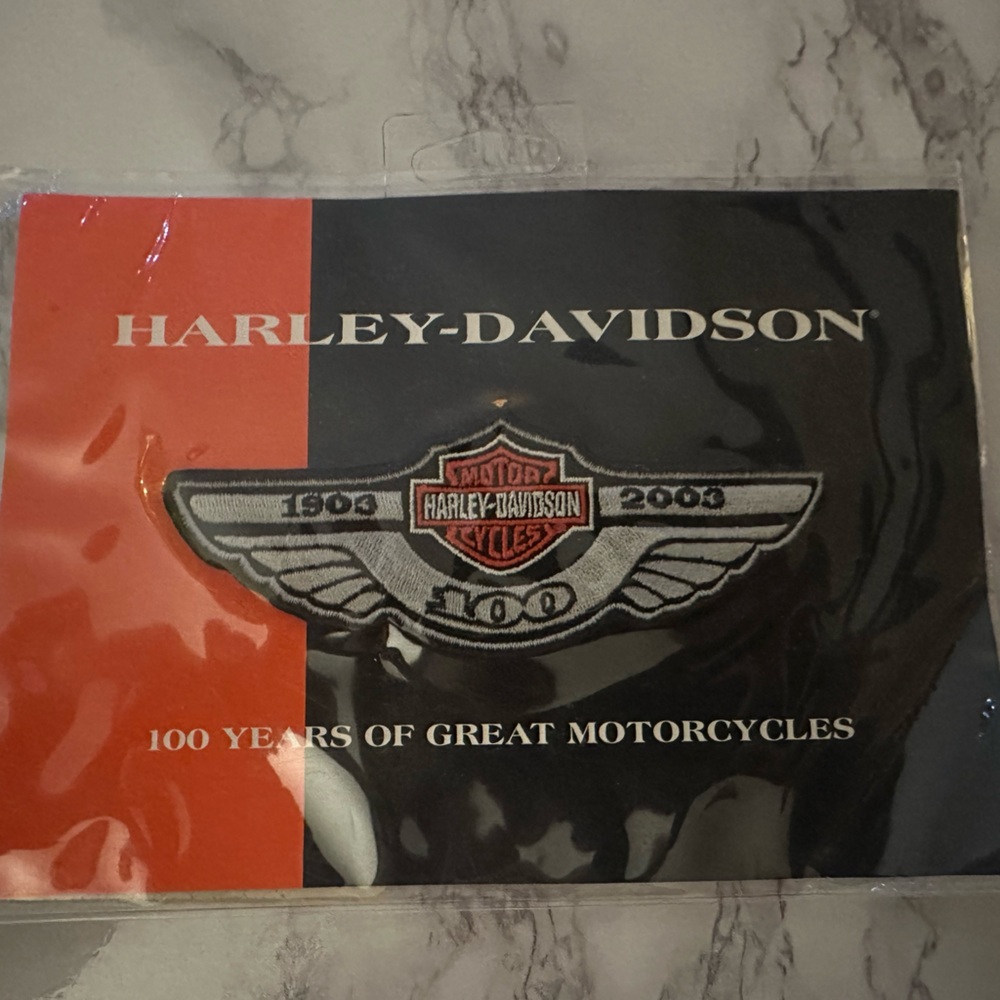 Harley Davidson 100th logo patch